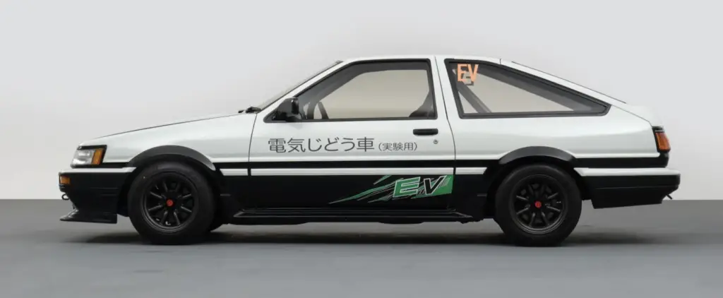 Toyota AE86 Corolla Electric Drift Car Concept Side View