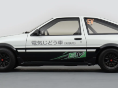 Toyota Built Tundra Powered Electric AE86 Drift Car Toyota AE86 Corolla Electric Drift Car Concept Side View
